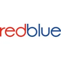Voici le logo de la marque REDBLUE qui représente son identité graphique.