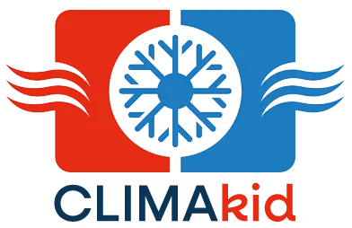 Voici le logo de la marque CLIMAKID qui représente son identité graphique.