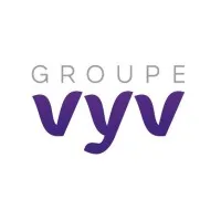 Voici le logo de la marque VYV ECOUTE & SOLUTIONS qui représente son identité graphique.