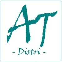Voici le logo de la marque AT DISTRI qui représente son identité graphique.