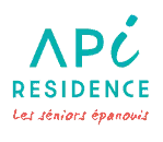 Voici le logo de la marque API RESIDENCE qui représente son identité graphique.