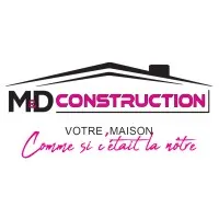 Voici le logo de la marque M&D CONSTRUCTION qui représente son identité graphique.