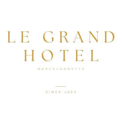 Voici le logo de la marque GRAND HOTEL BARCELONNETTE qui représente son identité graphique.