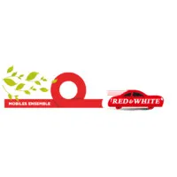 RED AND WHITE logo