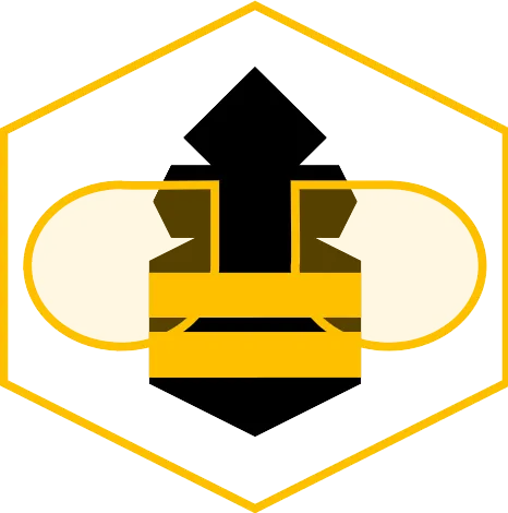 Voici le logo de la marque RUCHERS DE L'ABBAYE qui représente son identité graphique.