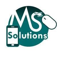 Voici le logo de la marque MS SOLUTIONS qui représente son identité graphique.