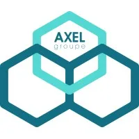 Voici le logo de la marque AXEL GROUPE qui représente son identité graphique.