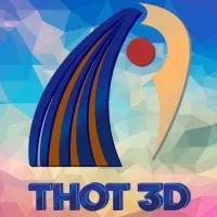 Voici le logo de la marque THOT 3D qui représente son identité graphique.