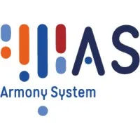Voici le logo de la marque ARMONY SYSTEM qui représente son identité graphique.