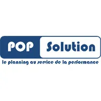 Voici le logo de la marque POP SOLUTION qui représente son identité graphique.