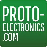 Voici le logo de la marque PROTO-ELECTRONICS qui représente son identité graphique.