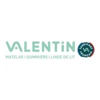 Voici le logo de la marque LITERIE VALENTIN qui représente son identité graphique.