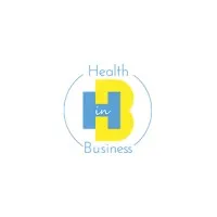 Voici le logo de la marque HEALTH IN BUSINESS (HINB) qui représente son identité graphique.