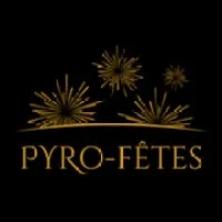Voici le logo de la marque PYRO-FETES qui représente son identité graphique.