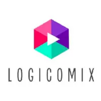 Voici le logo de la marque LOGICOMIX qui représente son identité graphique.