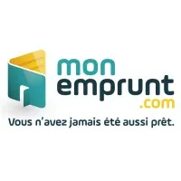 Voici le logo de la marque MONEMPRUNT.COM qui représente son identité graphique.