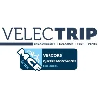 Voici le logo de la marque VELECTRIP qui représente son identité graphique.