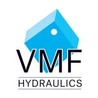 Voici le logo de la marque VMF HYDRAULICS qui représente son identité graphique.