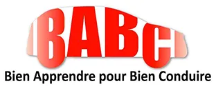 Voici le logo de la marque BABC AUTO -ECOLE qui représente son identité graphique.