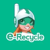 Voici le logo de la marque E-RECYCLE qui représente son identité graphique.