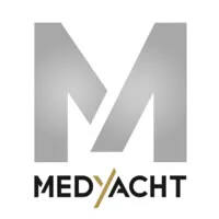 Voici le logo de la marque MED YACHT qui représente son identité graphique.