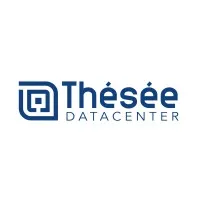 Voici le logo de la marque THESEE DATA CENTER qui représente son identité graphique.