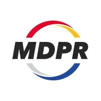 Voici le logo de la marque T.D.P.R. (Mary Distribution Pièces de Rechange - MDPR Nord) qui représente son identité graphique.