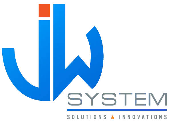 Voici le logo de la marque JW SYSTEM qui représente son identité graphique.
