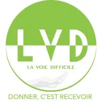 Voici le logo de la marque ASSOCIATION LA VOIE DIFFICILE (LVD) qui représente son identité graphique.