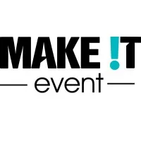 Voici le logo de la marque MAKE IT EVENT qui représente son identité graphique.