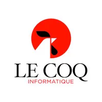 Voici le logo de la marque LE COQ INFORMATIQUE qui représente son identité graphique.