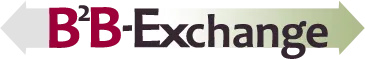 Voici le logo de la marque B2B EXCHANGE qui représente son identité graphique.