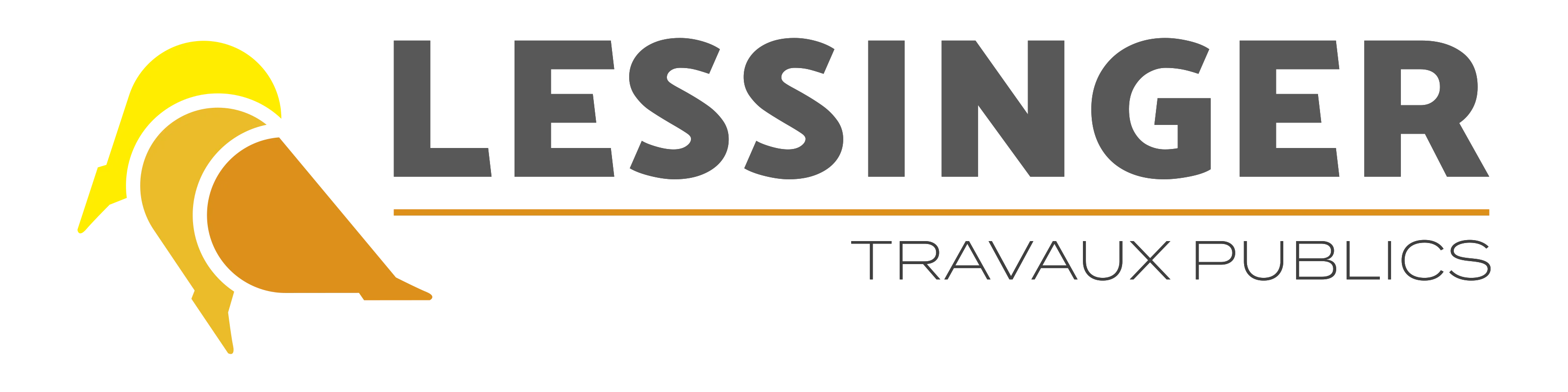 Voici le logo de la marque LESSINGER T.P. qui représente son identité graphique.