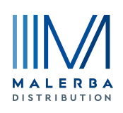 Voici le logo de la marque MALERBA DISTRIBUTION GRAND SUD qui représente son identité graphique.