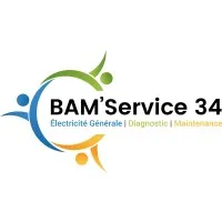Voici le logo de la marque BAM'SERVICE 34 qui représente son identité graphique.