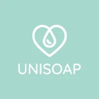 Voici le logo de la marque UNISOAP qui représente son identité graphique.