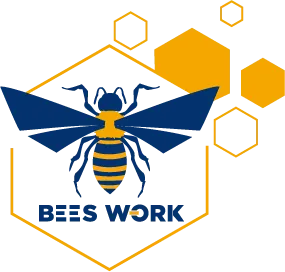 BEES WORK logo