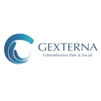 Voici le logo de la marque GEXTERNA qui représente son identité graphique.