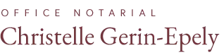 CHRISTELLE GERIN-EPELY NOTAIRE logo