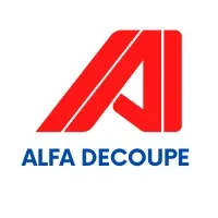 Voici le logo de la marque ALFA DECOUPE qui représente son identité graphique.