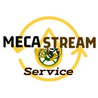 Voici le logo de la marque MECA STREAM qui représente son identité graphique.