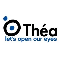 Voici le logo de la marque THEA PHARMA qui représente son identité graphique.