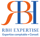 Voici le logo de la marque RBH EXPERTISE qui représente son identité graphique.