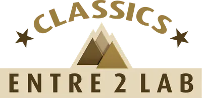 Voici le logo de la marque ENTRE2LAB qui représente son identité graphique.