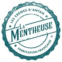 Voici le logo de la marque LA MENTHEUSE qui représente son identité graphique.