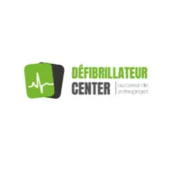 Voici le logo de la marque DEFIBRILLATEUR CENTER qui représente son identité graphique.