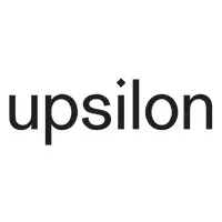 Voici le logo de la marque UPSILON qui représente son identité graphique.