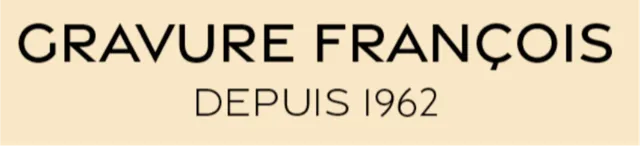 Voici le logo de la marque GRAVURE FRANCOIS qui représente son identité graphique.