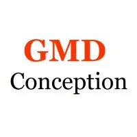 Voici le logo de la marque GMD CONCEPTION qui représente son identité graphique.