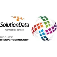 Voici le logo de la marque SOLUTIONDATA GROUP qui représente son identité graphique.
